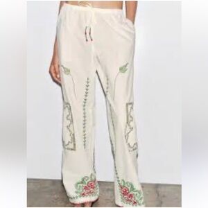 ZW COLLECTION EMBROIDERED PANTS